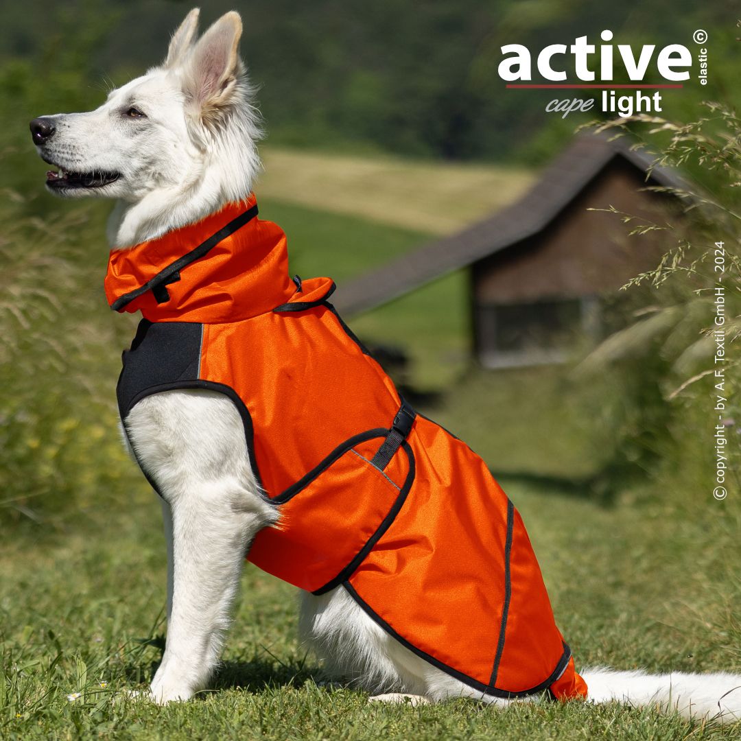 Active cape Elastic lätt fleecefoder Orange - Bild 3